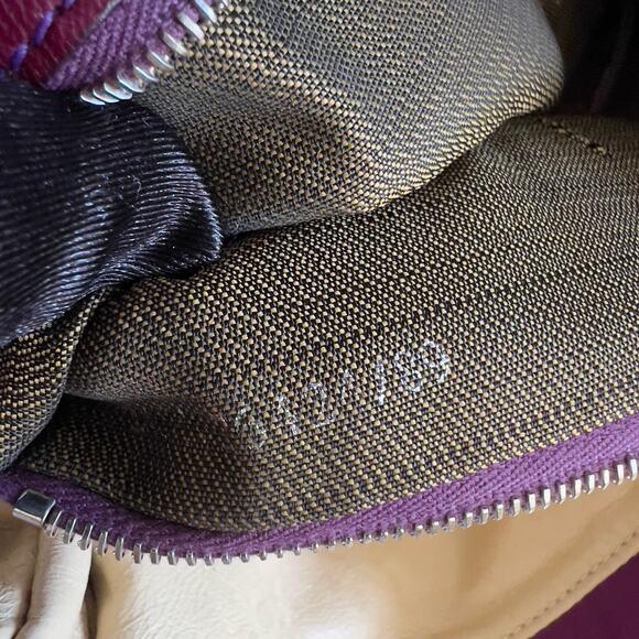 Vintage Fendi Purple Satin Baguette - Picture 5 of 9